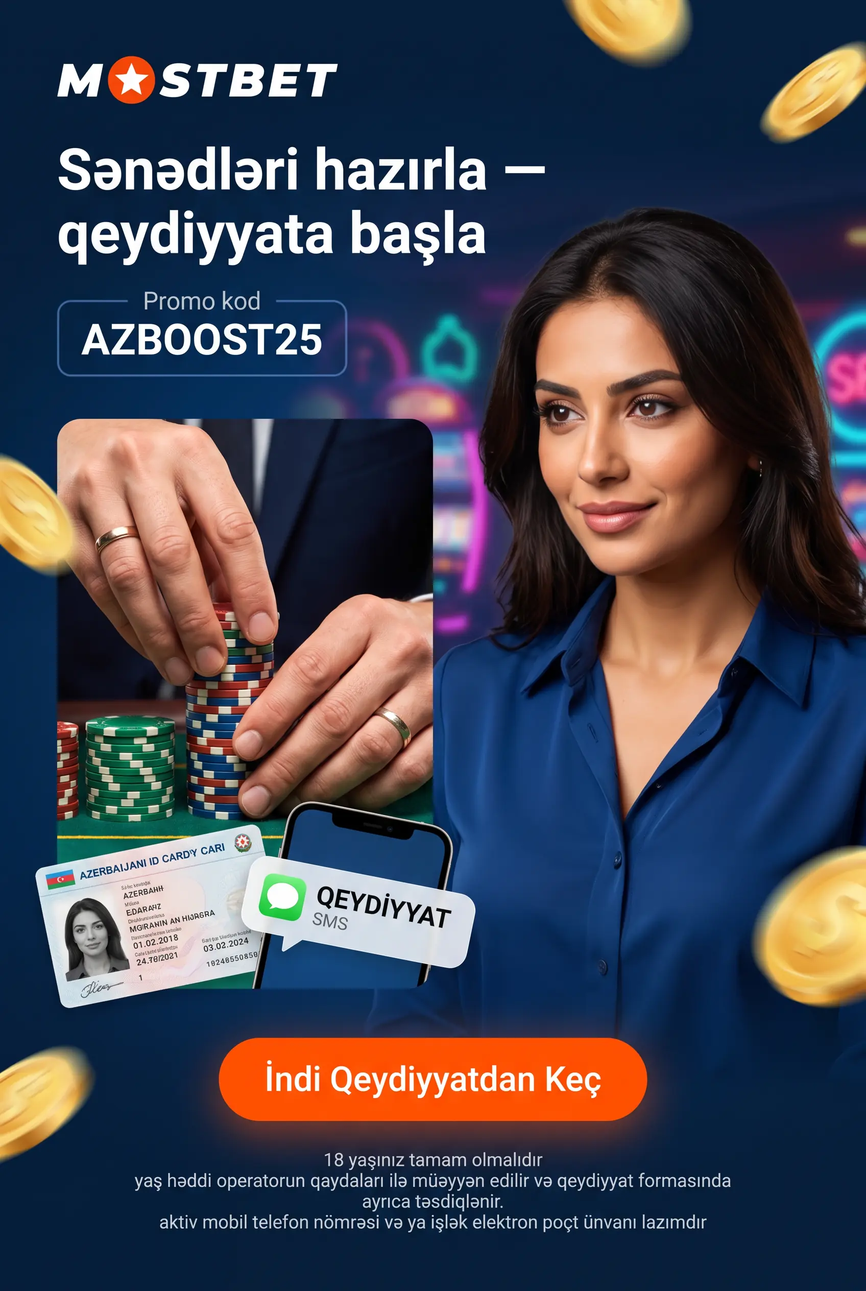 Hesab yaratmaq üçün tələb olunanlar